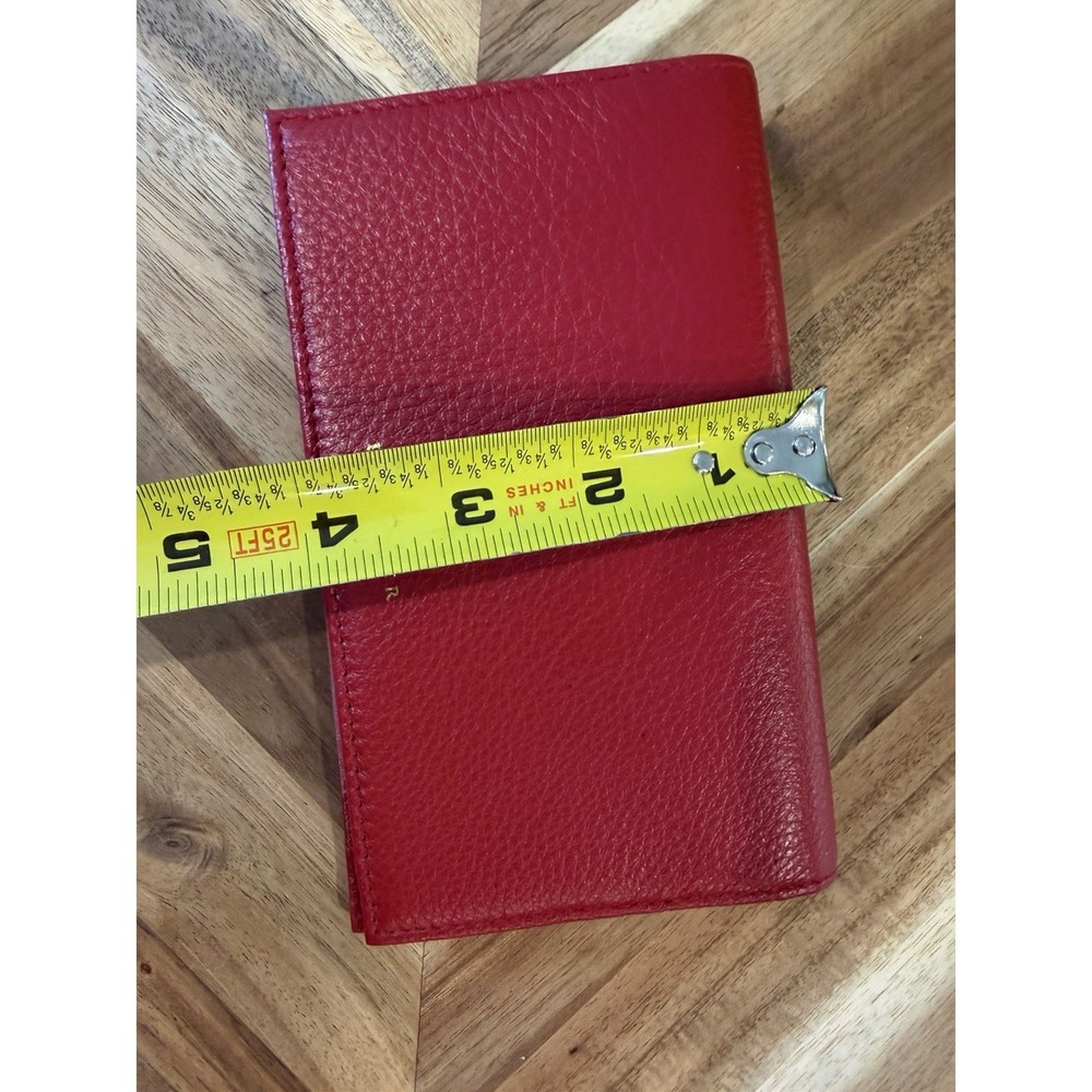 Levenger Red Soft Leather Wallet - Picture 5 of 5